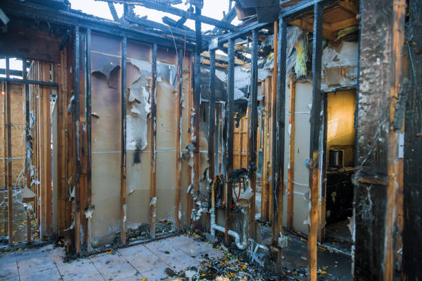 Professional Fire Damage Removal technician working in Congress, AZ